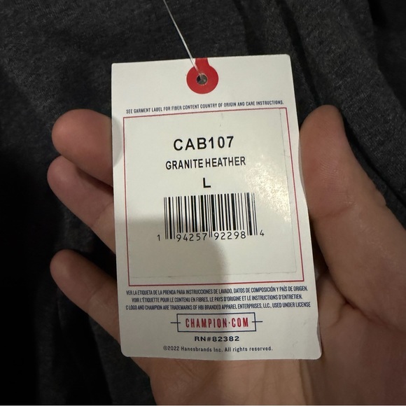 Champion Dark Gray Hoodie with Logo! NWT! - Picture 10 of 10